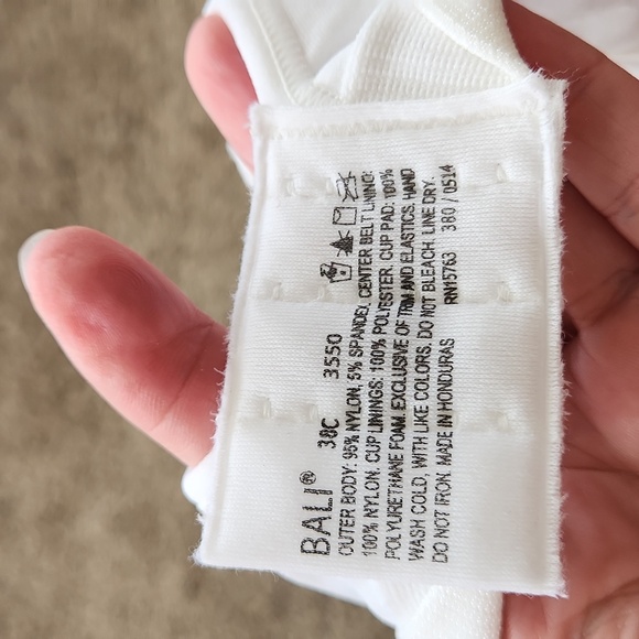 Bali Women's White Comfort Bra - Picture 7 of 8